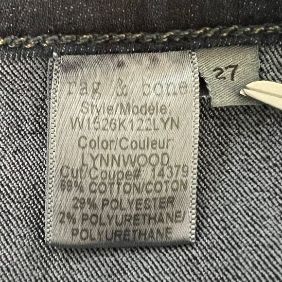 Rag & Bone Womens Capri Skinny Jeans Lynnwood Dark Blue Wash Ankle size 27 - Picture 10 of 13